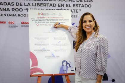 Firma Mara Lezama convenio para fortalecer la justicia y la reinserción social de mujeres privadas de la libertad