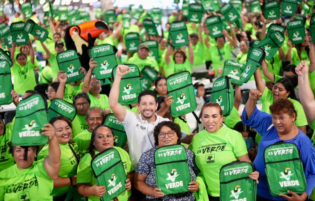 Renán Sánchez Tajonar reconoce el liderazgo de la Presidenta y destaca el papel del Partido Verde en la transformación