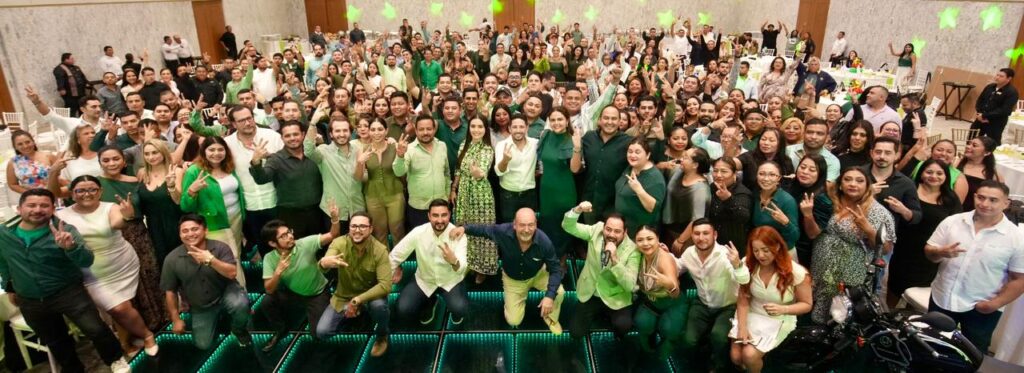 Renán Sánchez Tajonar encabeza la Posada del Partido Verde en la Zona Norte de Quintana Roo