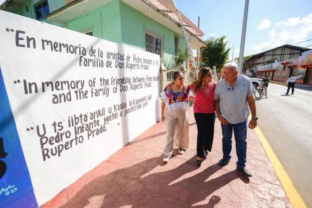 Mara Lezama y Mary Hernández recorren caminos ancestrales y murales históricos en Felipe Carrillo Puerto