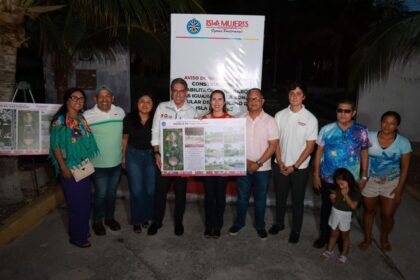 Atenea Gómez Ricalde inicia la rehabilitación del Parque de las Iguanas en Isla Mujeres