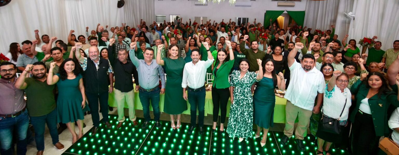 Renán Sánchez Tajonar reafirma la unidad y la fuerza del Partido Verde en el sur de Quintana Roo