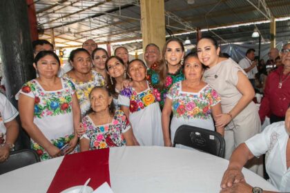 Mara Lezama y Mary Hernández enaltecen cultura maya ante dignatarios de Quintana Roo