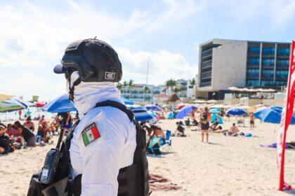 Al cierre del año, el gobierno de Estefanía Mercado mantiene firmes las acciones de seguridad en Playa del Carmen