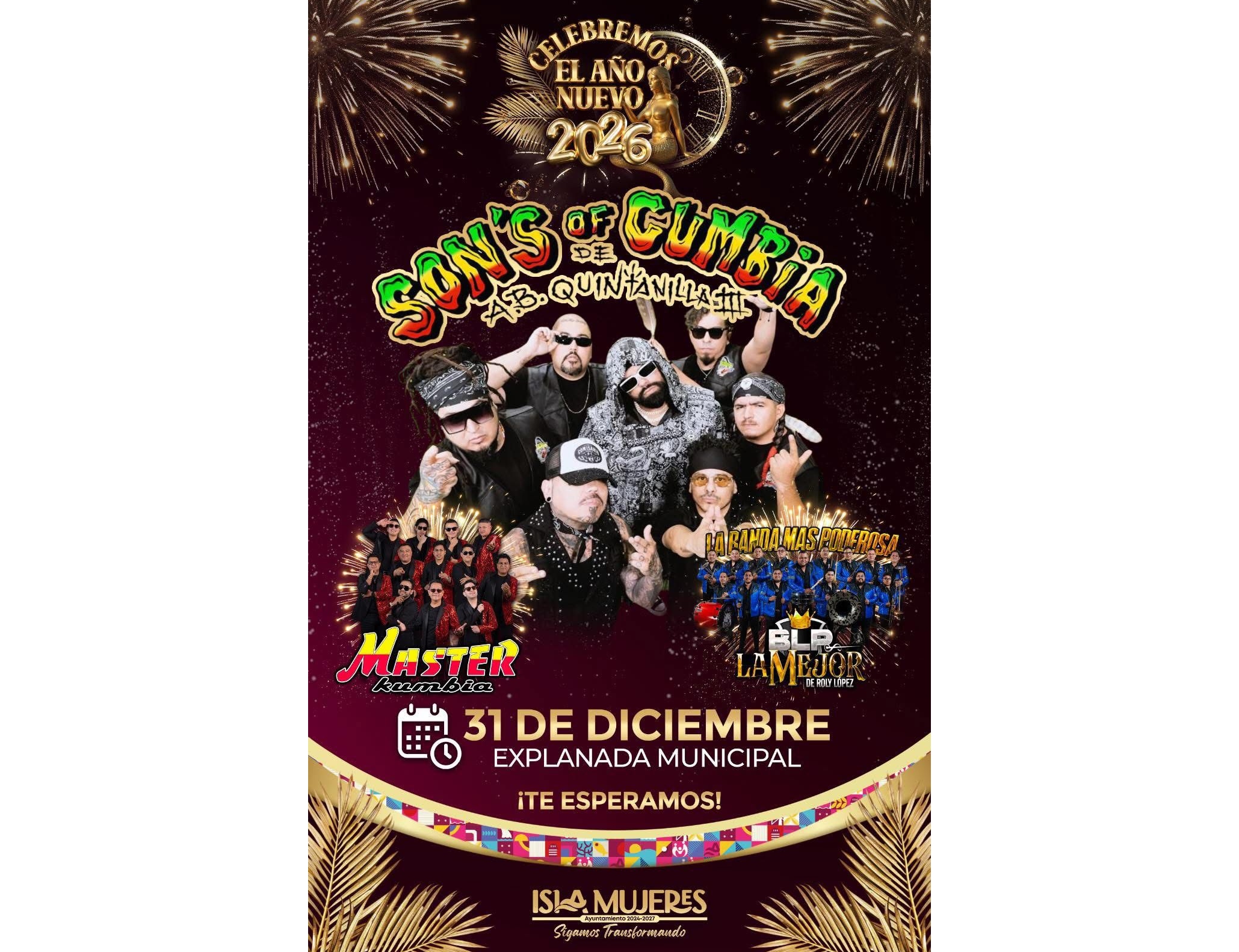 Gobierno Municipal invita a la comunidad isleña al Gran Baile de Año Nuevo