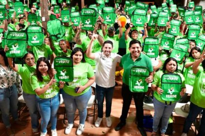 Encabeza Renán Sánchez Tajonar entrega de kits del Partido Verde en Tulum; destaca unidad y crecimiento histórico