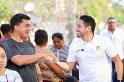 Renán Sánchez Tajonar fortalece el trabajo territorial con la Familia Verde en Playa del Carmen