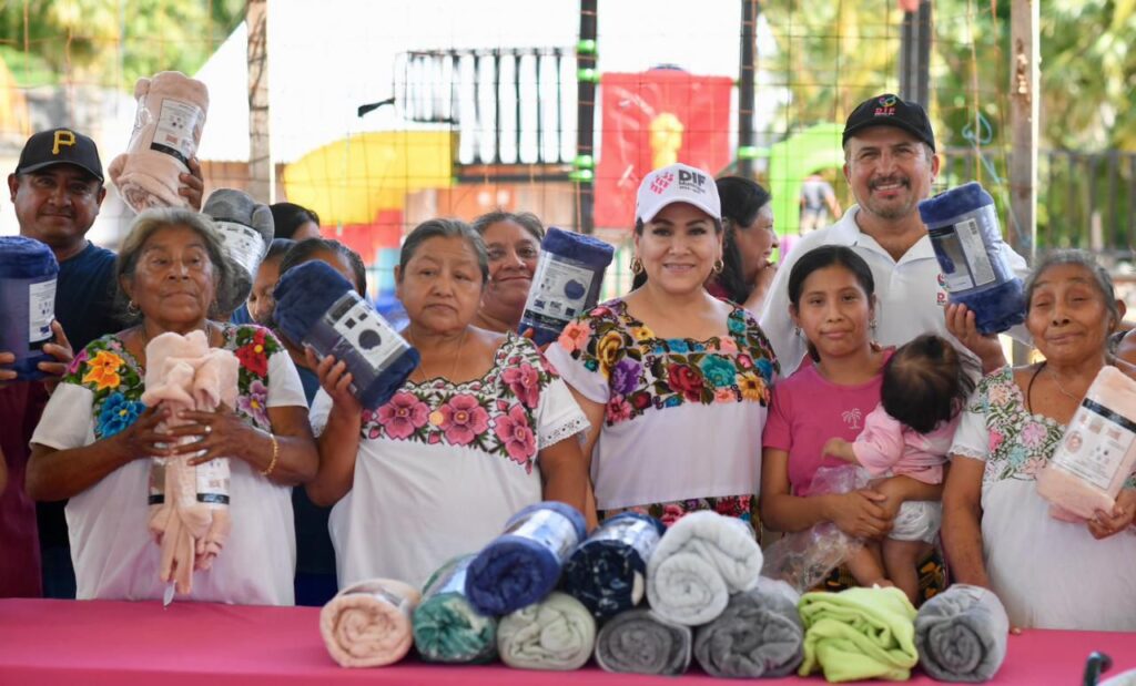 Con el respaldo de la Presidenta Municipal Mary Hernández, DIF fortalece acciones de abrigo y atención social en la zona maya