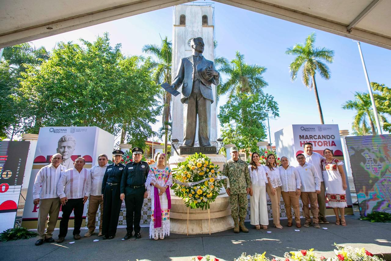 Honran la memoria histórica de Don Felipe Carrillo Puerto