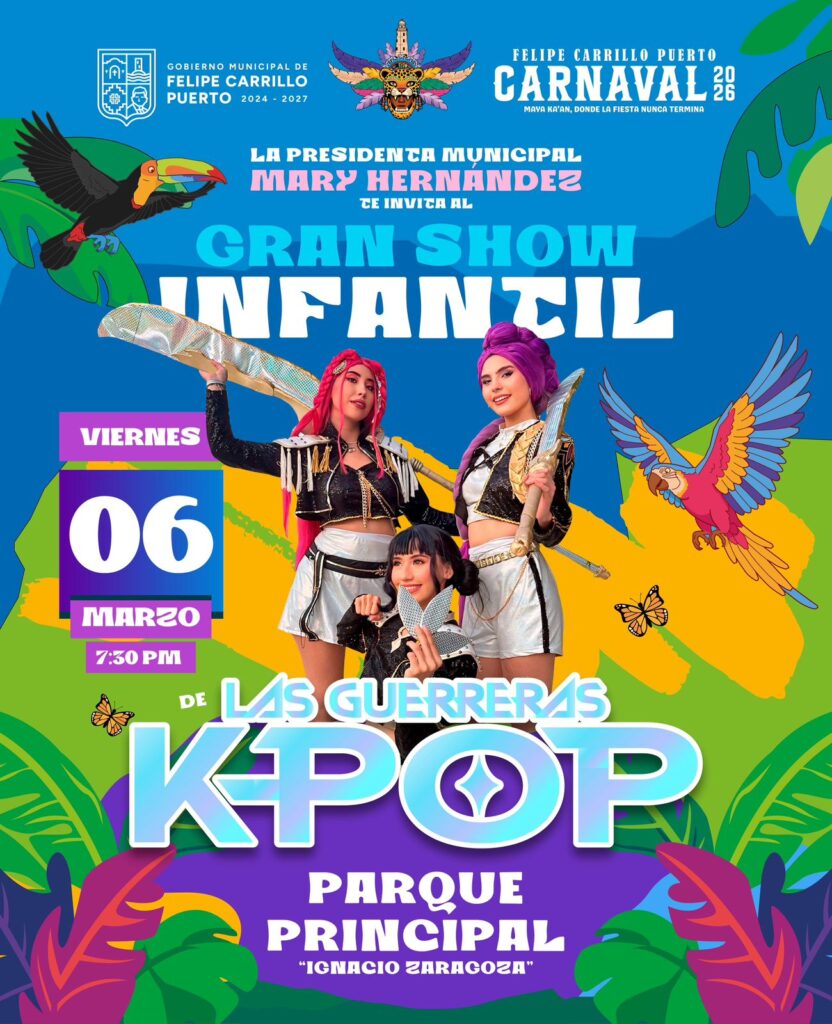 Anuncian carnaval 2026 en Felipe Carrillo Puerto: Poncho D Nigris y artistas activarán la zona maya