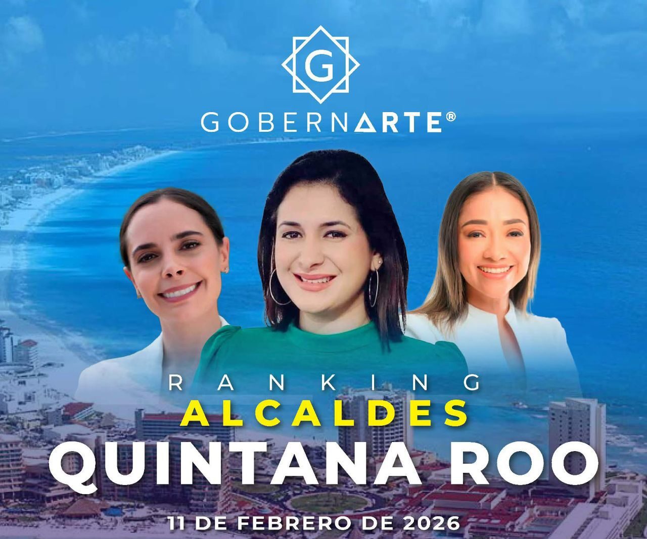 Estefanía Mercado encabeza aprobación ciudadana en Quintana Roo