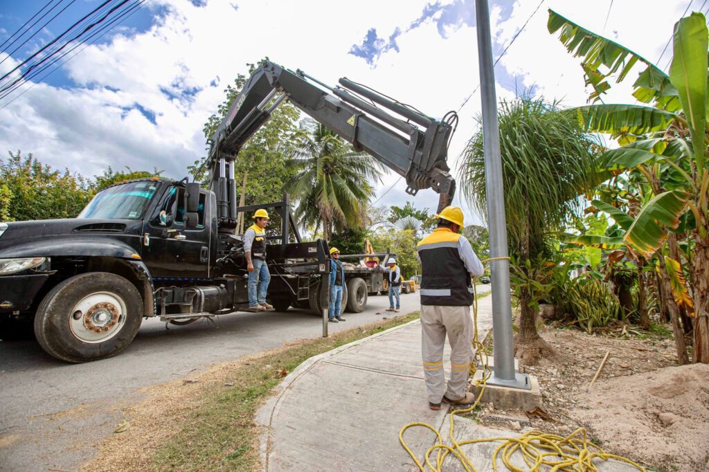 Ampliarán el alumbrado público en beneficio de estudiantes de la Secundaria Leona Vicario