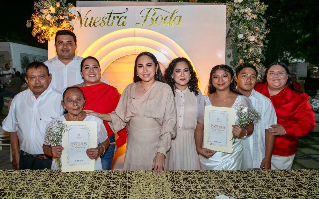 47 parejas dan el “sí” en bodas colectivas 2026 en Felipe Carrillo Puerto
