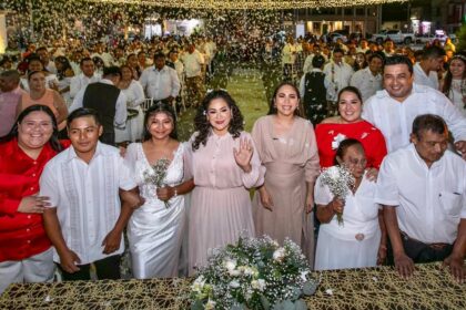 47 parejas dan el “sí” en bodas colectivas 2026 en Felipe Carrillo Puerto