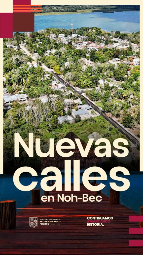 Transforman vialidad de Noh-Bec con inversión histórica: Mary Hernández supervisa trabajos