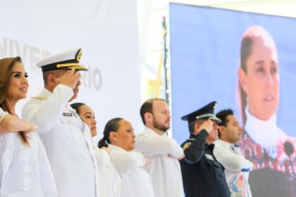 En el 205 aniversario del Día de la Bandera, Mara Lezama convoca a juventudes a fortalecer la cultura de paz y los valores cívicos