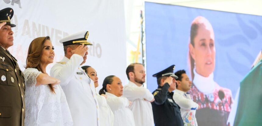 En el 205 aniversario del Día de la Bandera, Mara Lezama convoca a juventudes a fortalecer la cultura de paz y los valores cívicos