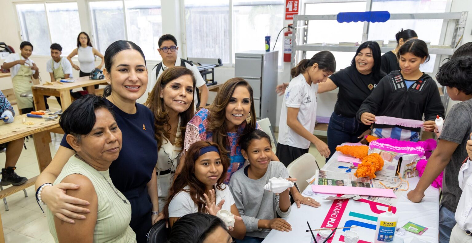 Gobiernos de Claudia Sheinbaum, Mara Lezama y Estefanía Mercado fortalecen políticas sociales con la inauguración del Centro de Desarrollo Comunitario “DIF Pilares 28 de Julio”