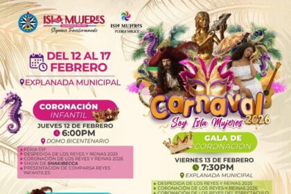 Isla Mujeres, listo para celebrar el Carnaval 2026