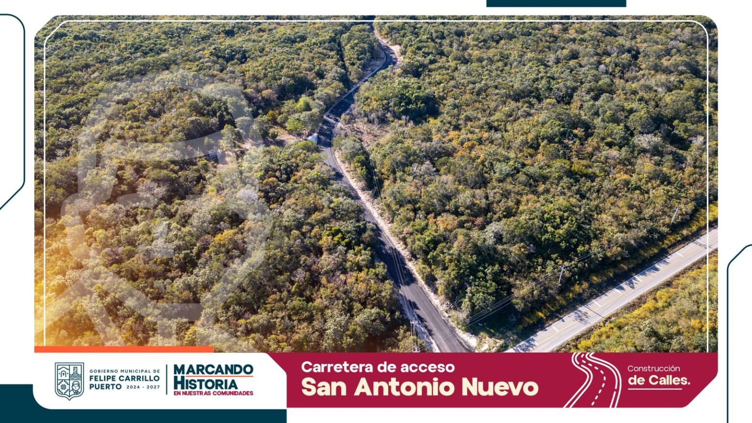 San Antonio Nuevo estrena moderno camino de acceso: Gobierno Municipal pavimenta con inversión responsable