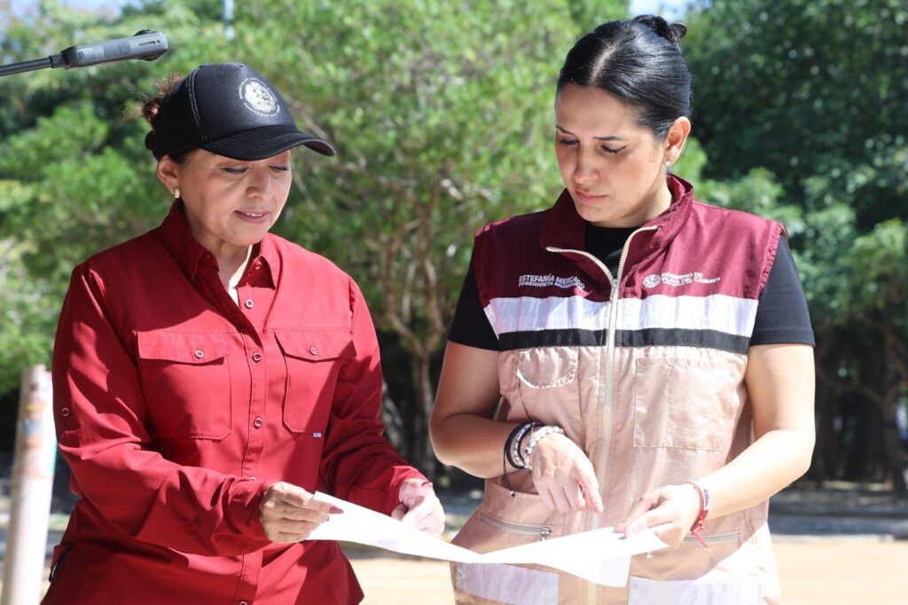 Estefanía Mercado pavimenta 8000 metros cuadrados de vialidad en Villamar 2