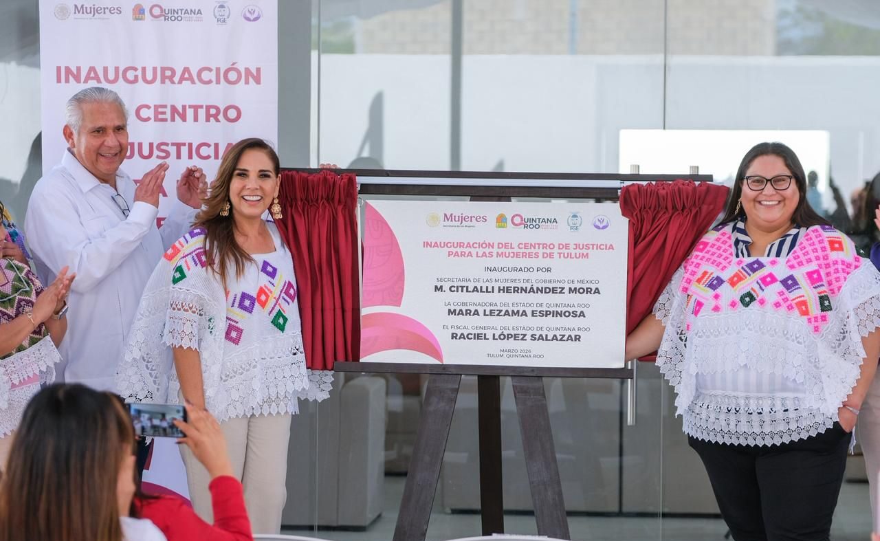 Inauguran Mara Lezama y Citlalli Hernández el Centro de Justicia para las Mujeres en Tulum