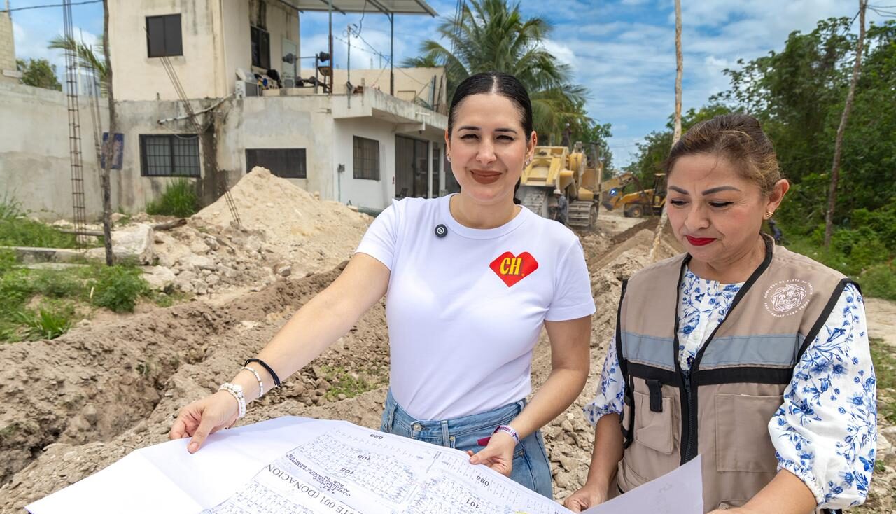 Obra de Estefanía Mercado garantizará el agua potable para toda la colonia Cristo Rey