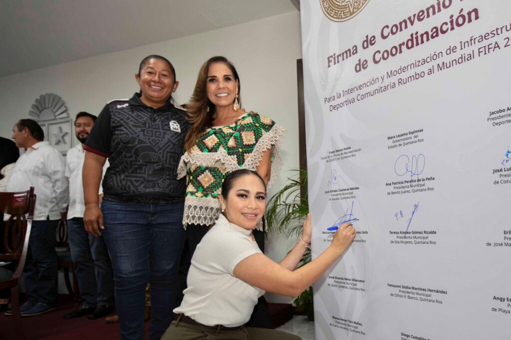 Mary Hernández anuncia la construcción de 2 nuevos campos de fútbol y la rehabilitación de 5 espacios más