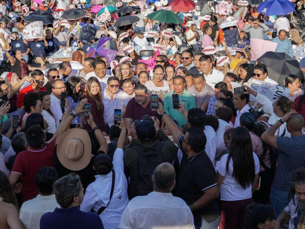 Celebran al Presidente Sanén miles de Cancunenses