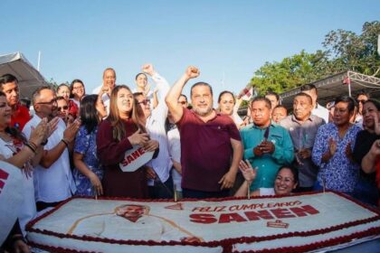 Celebran al Presidente Sanén miles de Cancunenses