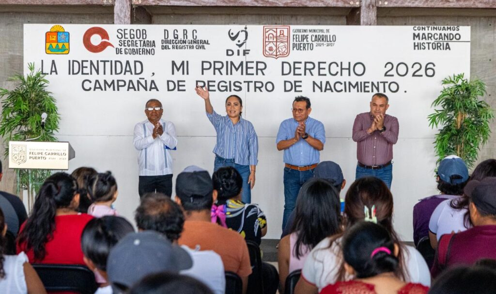 En el Día del Niño: Mary Hernández entrega 91 nuevas actas de nacimiento a familias Carrilloportenses
