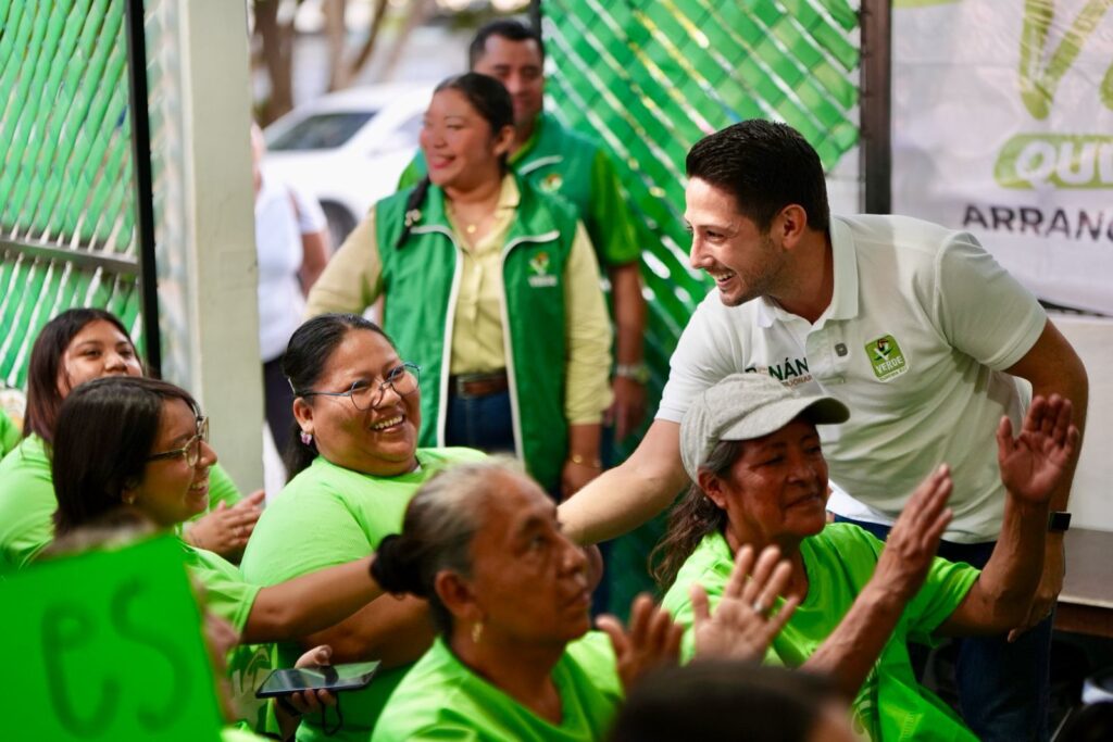 El Partido Verde continúa cercano a la gente de Quintana Roo: Renán Sánchez Tajonar
