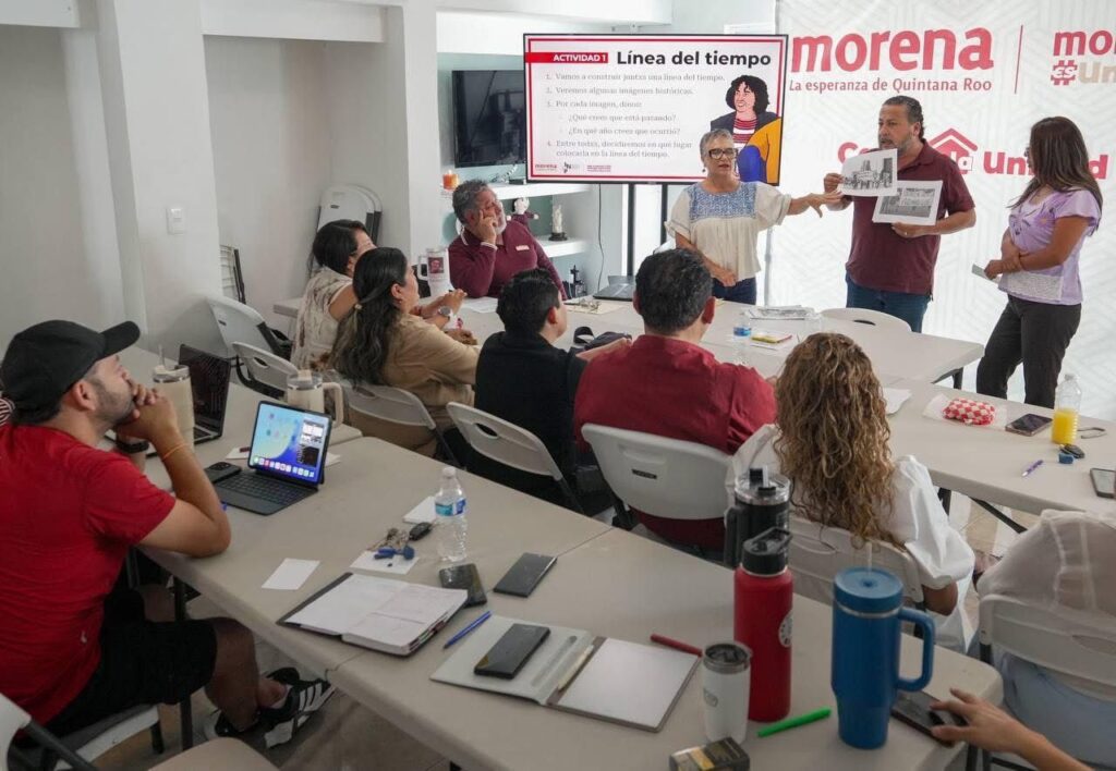 La formación política de morena en Quintana Roo se fortalece: Sanén