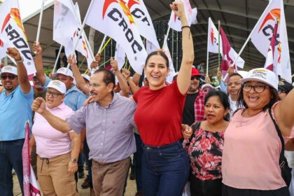Tres mujeres, Claudia Sheinbaum, Mara Lezama y Estefanía Mercado, trabajando en equipo por México, Quintana Roo y Playa del Carmen