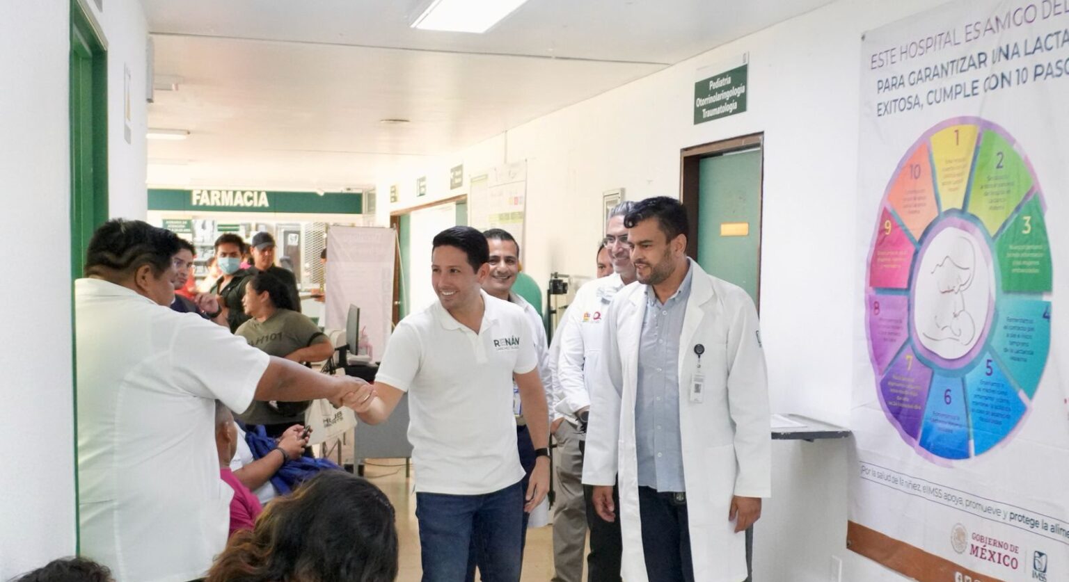 Renán Sánchez Tajonar respalda acciones para fortalecer la atención médica en Cozumel