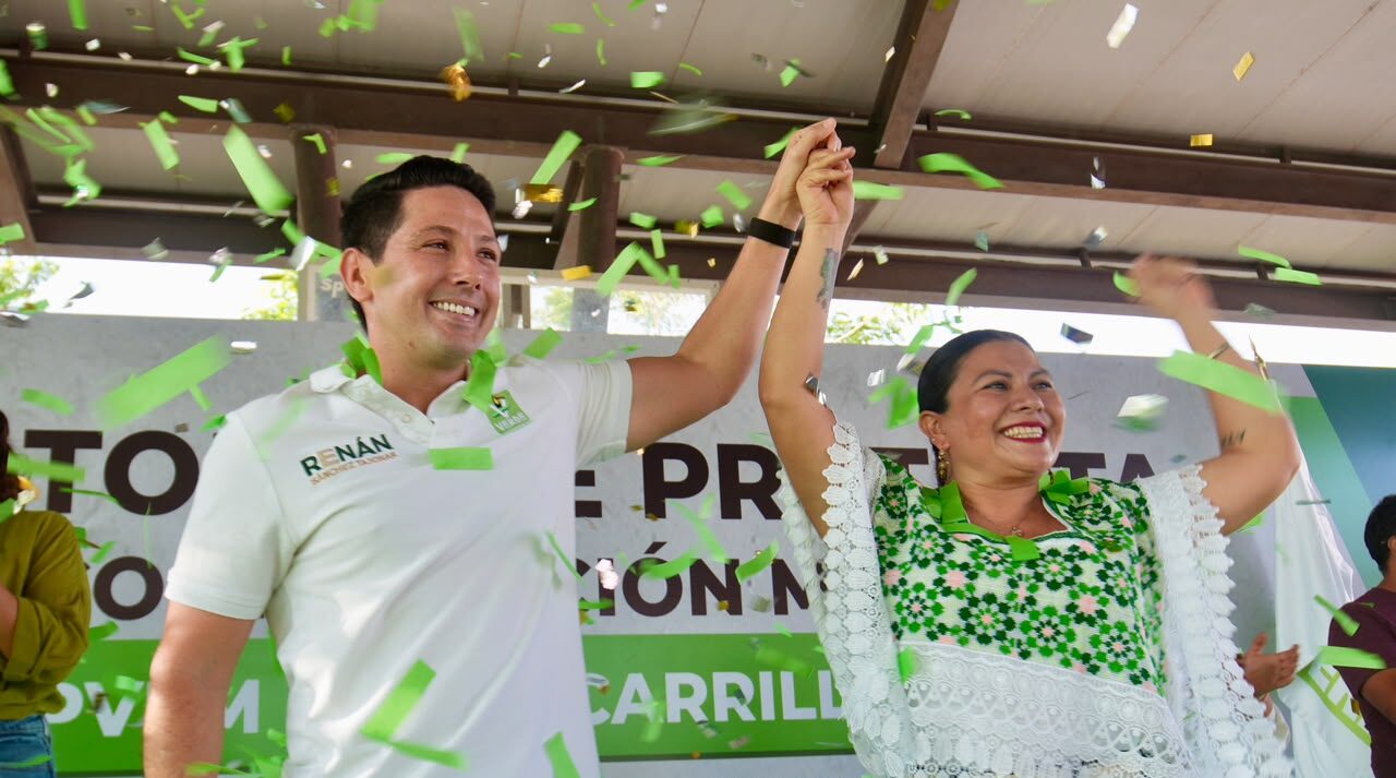 Renán Sánchez Tajonar toma protesta al nuevo Comité Municipal del Partido Verde en Felipe Carrillo Puerto