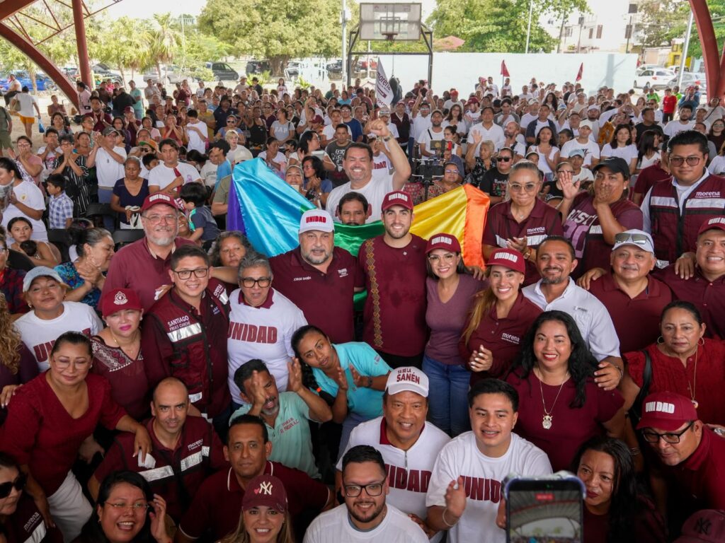 Más de mil militantes refrendan en Cancún la unidad de morena en defensa de la Transformación y la soberanía nacional: Jorge Sanén