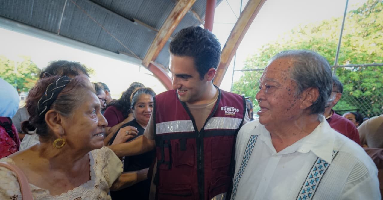 Gino Segura refrenda la unidad de Morena en Quintana Roo con recorrido y Asamblea Informativa en Cancún