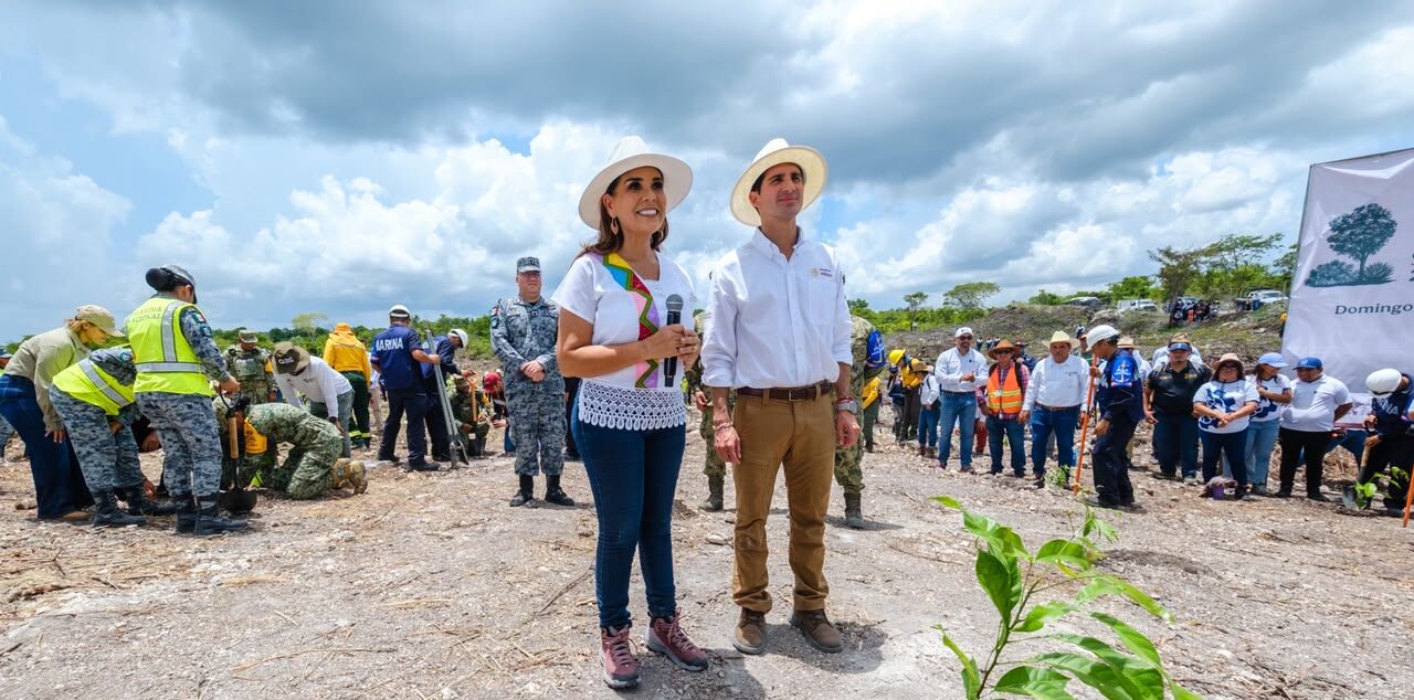 Desde Caobas, Mara Lezama suma a Quintana Roo al Programa Nacional de Reforestación con más de 12 mil árboles